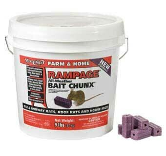 Motomco Rampage Bait Chunx 15Gm - 9 lb pail