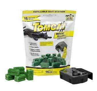 Tomcat Mouse Killer - 1 Refillable Bait Station 16 OZ