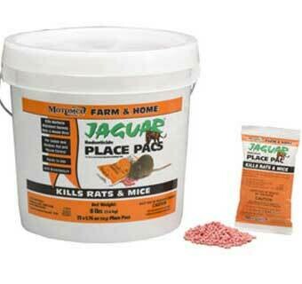 Jaguar Rodenticide Place Pacs 50 GM Pacs in 73 Count Pail