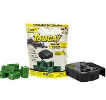 Tomcat Mouse Killer with 1 refillable bait Station 8 oz