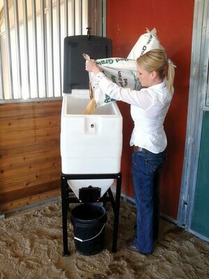 High Country Plastics 270 LB Feed Bin, with Stand