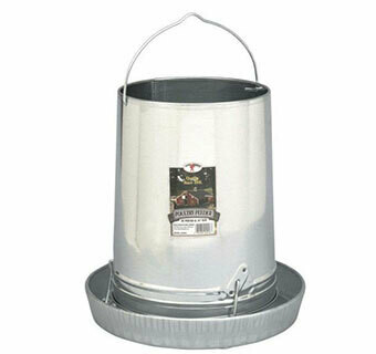 Miller MFG Hanging Metal Poultry Feeder with Pan - 30 LB