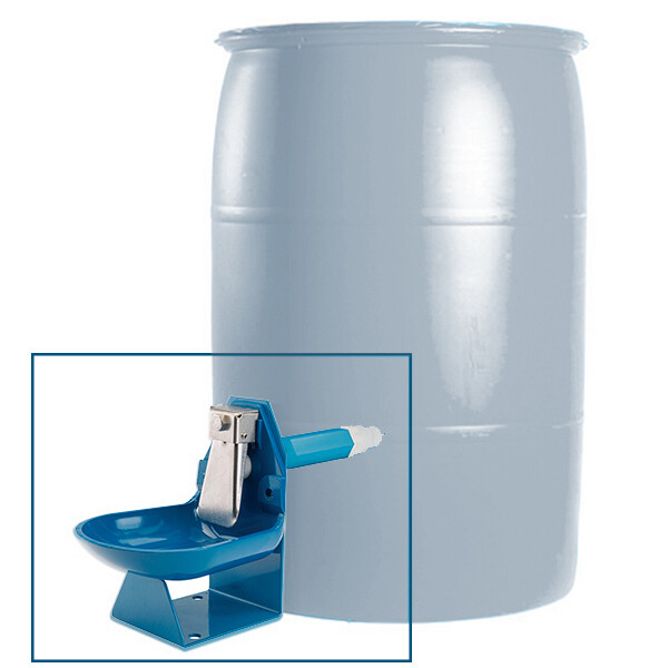 Trojan gravity flow barrel waterer