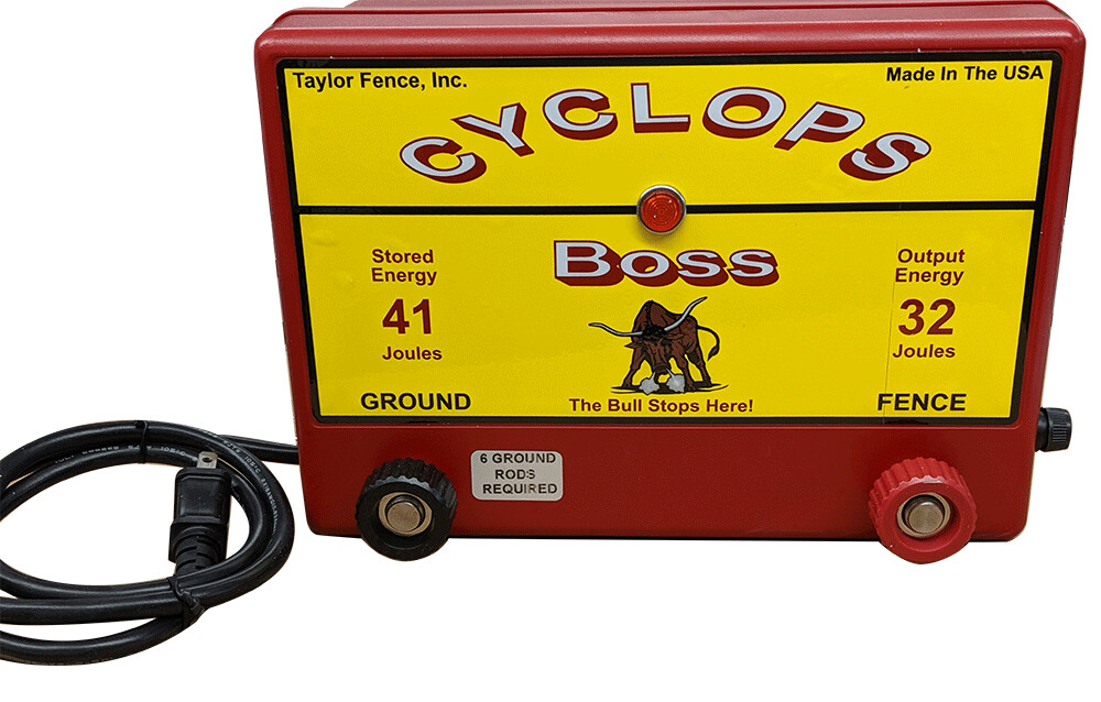 Cyclops THE BOSS, PlugIn/AC Powered, 32 Joule Electric Fence Charger