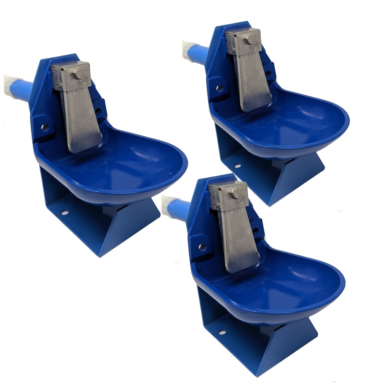 Trojan barrel waterer 3 pack for swine, gravity flow