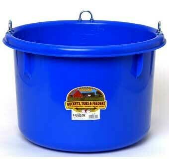 Little Giant 8 Gallon blue Plastic Round Feeder