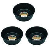 Little Giant DuraFlex Rubber Feed Pan - 4 Quarts - 3 pack