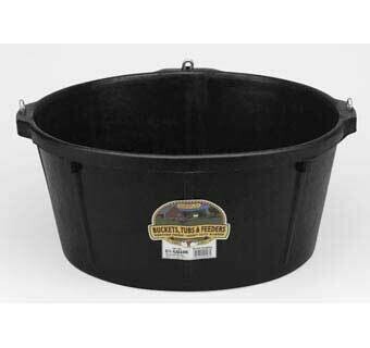 Little Giant 6.5 Gallon Rubber Feeder Tub with Hooks HP750