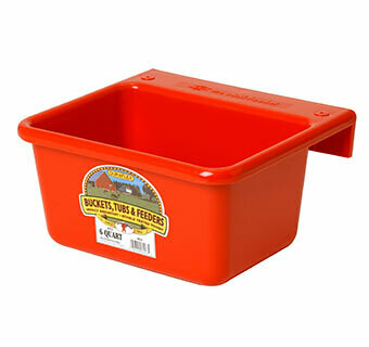 Little Giant 6 Quart Red Duraflex Plastic Mini Feeder MF6Red