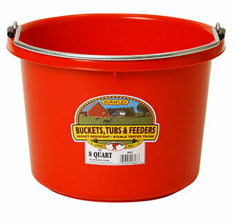 Little Giant 8 Quart Plastic Bucket - Red