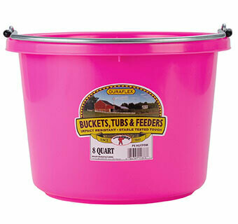Little Giant 8 Quart Plastic Bucket - Hot Pink