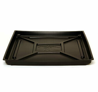 Plastic Rabbit Hutch Dropping Pan 24&quot; x 24&quot; - Black