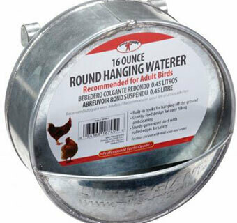 Miller MFG Galvanized Round Hanging Poultry Waterer
