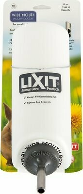 Lixit Wide Mouth water bottle for Rabbits, 32 OZ Opaque/Purple Plastic