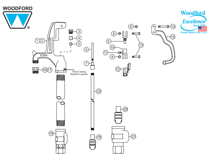 Woodford Handle Repair Kit RK-YHL