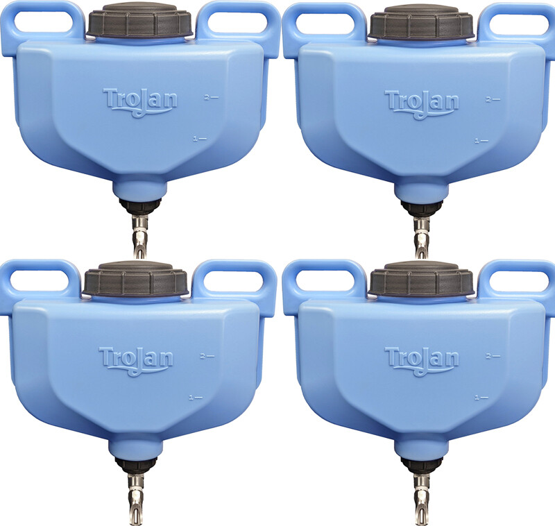 Trojan Pen Waterer 3 gallon 4 pack Package