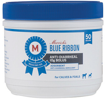 Merrick's Anti-Diarrheal 10G Bolus for Calves and Foals 50 Boluses/pkg