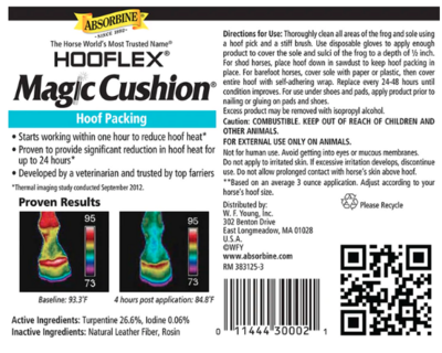 W.F. Young Hooflex Magic Cushion Hoof Packing 28 LB