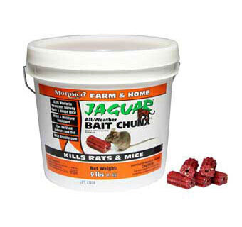 Motomco Jaguar Bait Chunkx 20 GM Chunx - 9 lb pail