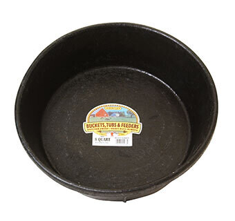 Miller Manufacturing Rubber Feed Pan - 8 quart