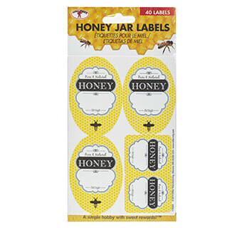 Little Giant Labels for Honey Jars 40/PKG HLABEL