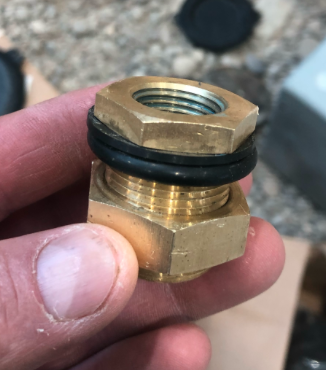 Miraco Equifount Series Valve Bulkhead fitting - Brass
