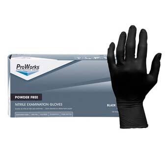 Proworks® GL-N145F Nitrile Powder-Free gloves black 100/PKG