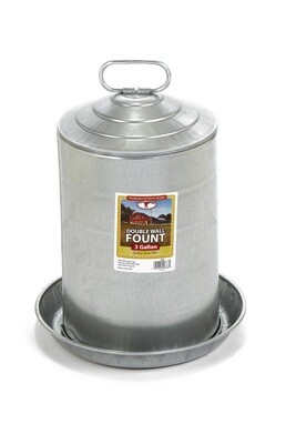 Double Wall Mount Poultry Fount - 3 Gallons, part 9833