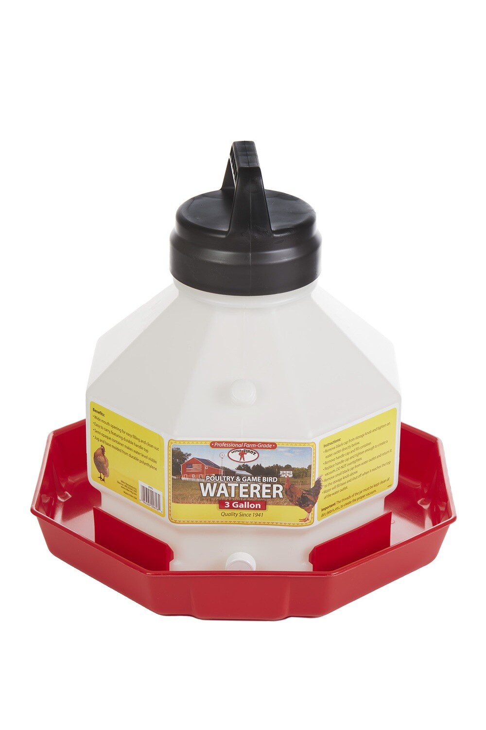 Miller MFG Poultry Waterer - 3 Gallon PPF3