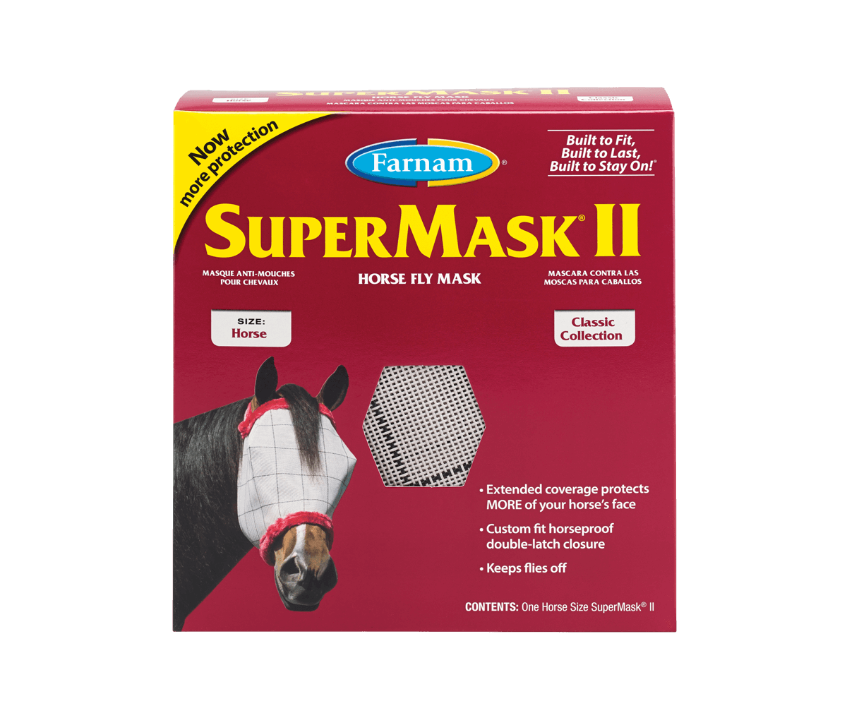SuperMask® II Horse Fly Mask