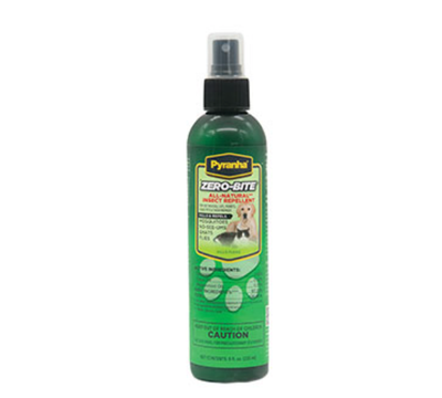 Pyranha Zero-Bite Natural Flea &amp; Tick Spray 8 OZ - CASE of 6