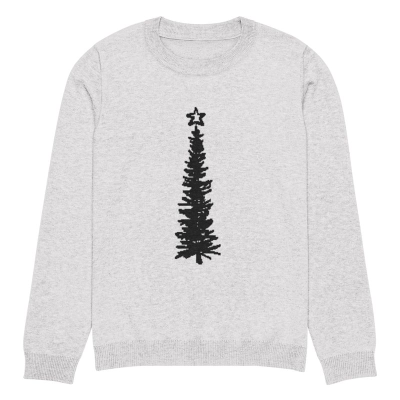 PeteCo Christmas Tree Knitted crew neck sweater