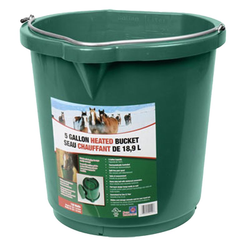 Farm Innovators Bucket Flat Back Heated 5 Gallon Bucket FB-120
