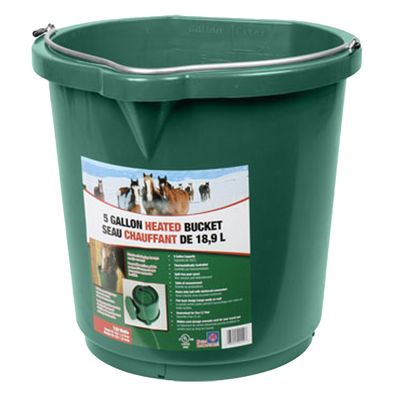 Farm Innovators Bucket Flat Back Heated 5 Gallon Bucket FB-120