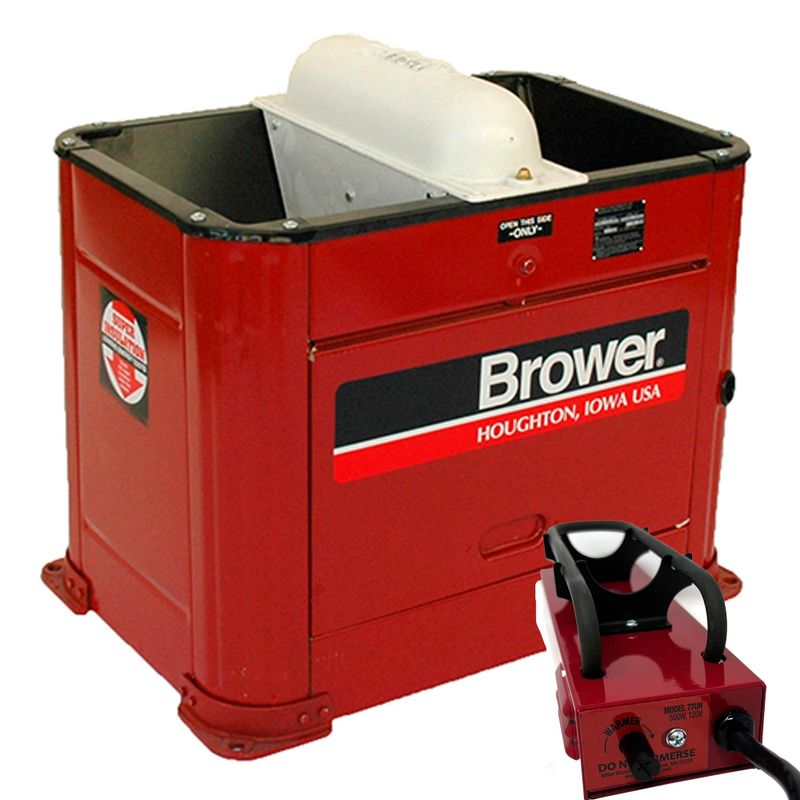 Brower MH30E Super Insulated Heated Metal Waterer for Cattle
