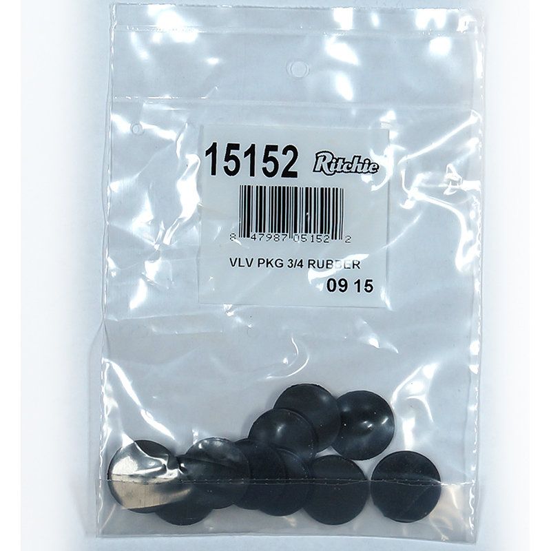 Ritchie 3/4&quot; valve replacement valve rubber package
