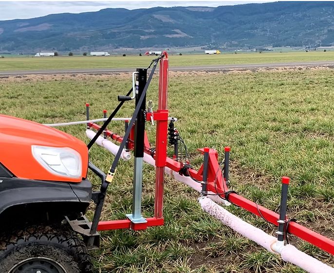 Smucker WWHBLK Hitch Boom Lift Kit – Manual &amp; Drill Height Adjustment for ATV/UTV Weed Wiper Boom