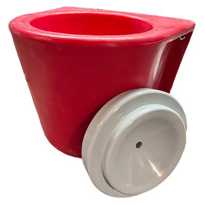MBH5RLB Insulated Red Bucket Holder with Cover – Fits Standard 5-Gallon Buckets