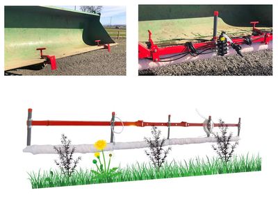 Front Bucket 10 Foot Weed Wiper by Smuckers