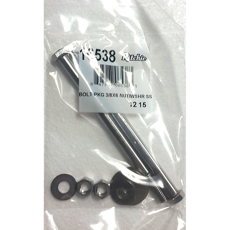 Ritchie Bolt Package 3&quot; x 6&quot; Nut with Washer #16538
