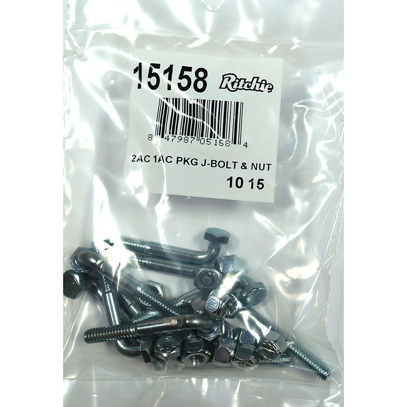 Ritchie J-Bolt and Nut Package #15158