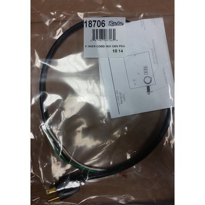 Ritchie Power cord 18/3 120V Package #18706