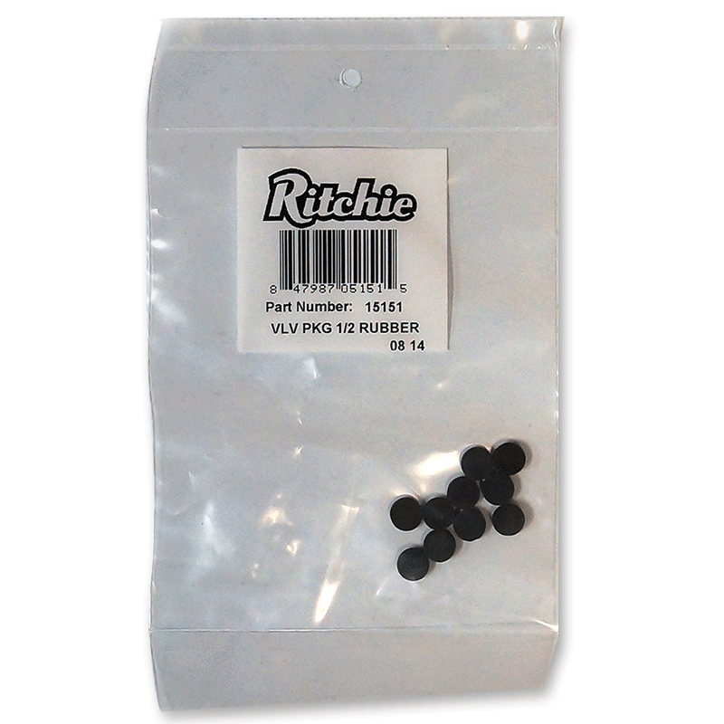 Ritchie 1/2&quot; Valve Rubber Package #15151