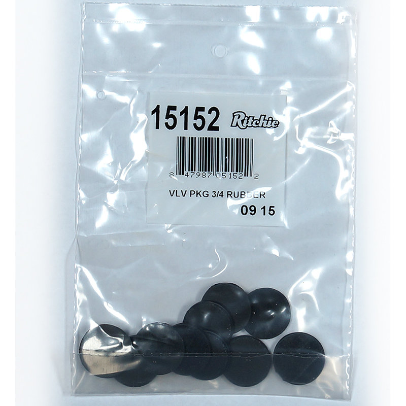 Ritchie 3/4&quot; valve replacement valve rubber package