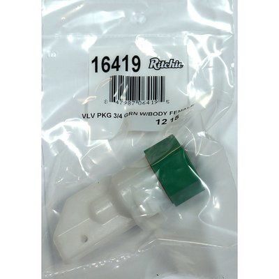 Ritchie Green 3/4&quot; Female Valve Package #16419