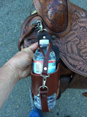 Buckaroo Leather -  Leather Water Bottle Holder