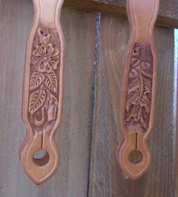 Buckaroo Leather - Hand Tooled Slobber Straps