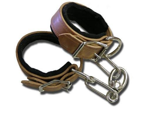 Buckaroo Leather Harness Leather Hobble Felt Lined