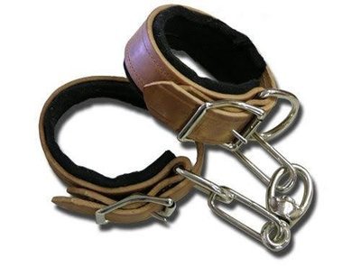 Buckaroo Leather Harness Leather Hobble Felt Lined