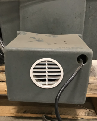 4" White Air Vent for Heater Housing - Calf Warmer Parts